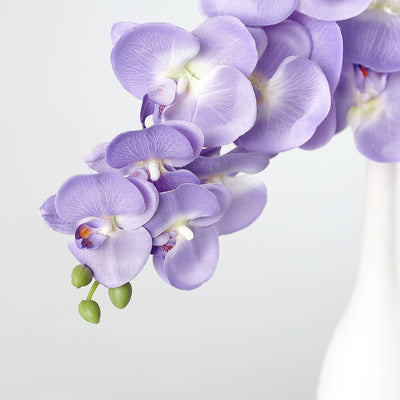 2 Stems - 40inch Lavender Artificial Long Stem Orchids - Silk Flowers Orchid Bouquet