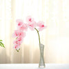 2 Stems - 40inch Pink Artificial Long Stem Orchids - Silk Flowers Orchid Bouquet