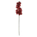 2 Stems - 40inch Red Artificial Long Stem Orchids - Silk Flowers Orchid Bouquet