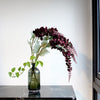 2 Bushes | 34inch Artificial Foxglove Orchid Flower Stems, Burgundy Silk Orchids Spray