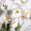 2 Bushes | 33Inch Long Stem Artificial Silk Poppy Flower Bouquet Spray - Blush/Rose Gold#whtbkgd