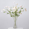 2 Bushes | 33Inch Long Stem Artificial Silk Poppy Flower Bouquet Spray - Blush/Rose Gold