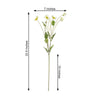 2 Bushes | 33" Long Stem Ivory Artificial Silk Poppy Flower Bouquet Spray