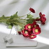 2 Bushes | 33Inch Long Stem Red Artificial Silk Poppy Flower Bouquet Spray