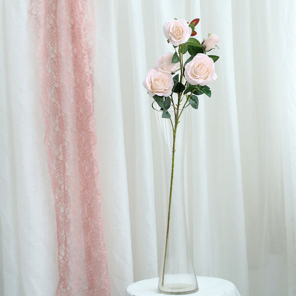 artificial roses, long stem roses, silk roses, faux flowers
