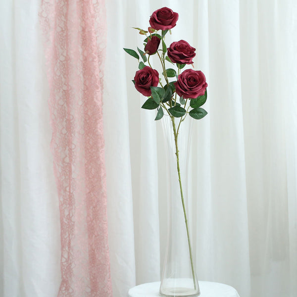 artificial roses, long stem roses, silk roses, faux flowers