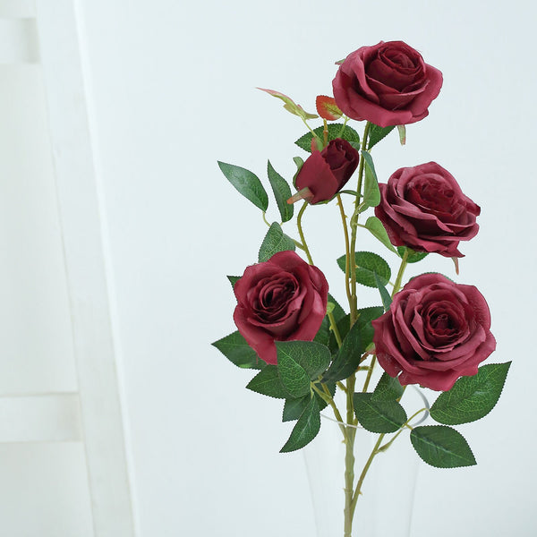 artificial roses, long stem roses, silk roses, faux flowers
