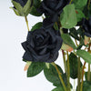 Pack of 2 | 38 inch Black Silk Long Stem Roses, Artificial Flowers Rose Bouquet