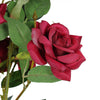Pack of 2 | 38 inch Burgundy Silk Long Stem Roses, Artificial Flowers Rose Bouquet