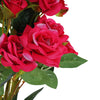 Pack of 2 | 38" Fuchsia Silk Long Stem Roses, Artificial Flowers Rose Bouquet