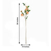 Pack of 2 | 38 inch Peach Silk Long Stem Roses, Artificial Flowers Rose Bouquet