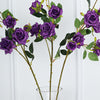 Pack of 2 | 38 inch Purple Silk Long Stem Roses, Artificial Flowers Rose Bouquet#whtbkgd