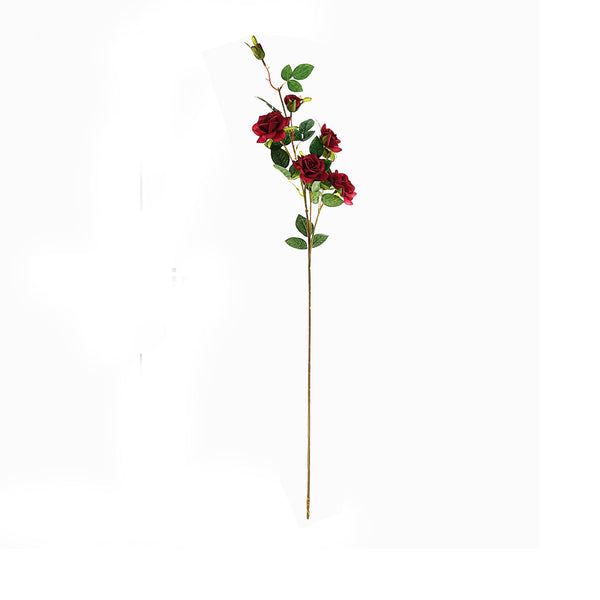 Pack of 2 | 38 inch Red Silk Long Stem Roses, Artificial Flowers Rose Bouquet