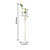 Pack of 2 | 38 inch White Silk Long Stem Roses, Artificial Flowers Rose Bouquet
