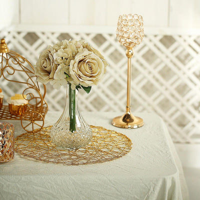 2 Pack | Champagne Rose & Hydrangea Artificial Silk Flowers Bouquet