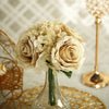 2 Pack | Champagne Rose & Hydrangea Artificial Silk Flowers Bouquet