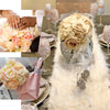 2 Pack | Champagne Rose & Hydrangea Artificial Silk Flowers Bouquet