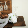 2 Pack | White Rose & Hydrangea Artificial Silk Flowers Bouquet