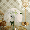 2 Pack | White Rose & Hydrangea Artificial Silk Flowers Bouquet