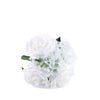 2 Pack | White Rose & Hydrangea Artificial Silk Flowers Bouquet