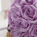 Velvet Rose Bouquet Artificial Flowers- Lavender