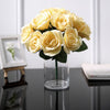 Velvet Rose Bouquet Artificial Flowers- Yellow
