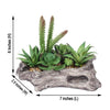 6" Long | Succulent Planter with 15 Artificial Succulents | Artificial Plants