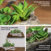 6" Long - Succulent Planter with 15 Artificial Succulents - Artificial Plants