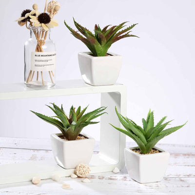 indoor artificial plants with pots Set of 3