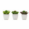 Set of 3 | 4'' Assorted Lotus Artificial Plants with Pots