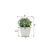 Set of 3 | 4'' Assorted Green Echeveria Artificial Plants with Pots