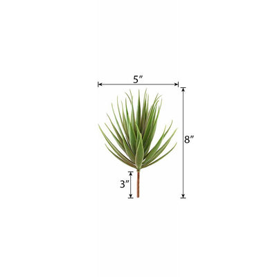 Set of 3 | Multi Colored Fake Succulents | 8" Aloe Cactus Decorative Artificial Plants