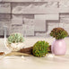 Set of 3 | Multi Colored Fake Succulents | 4" Mini Jelly Bean Decorative Artificial Plants
