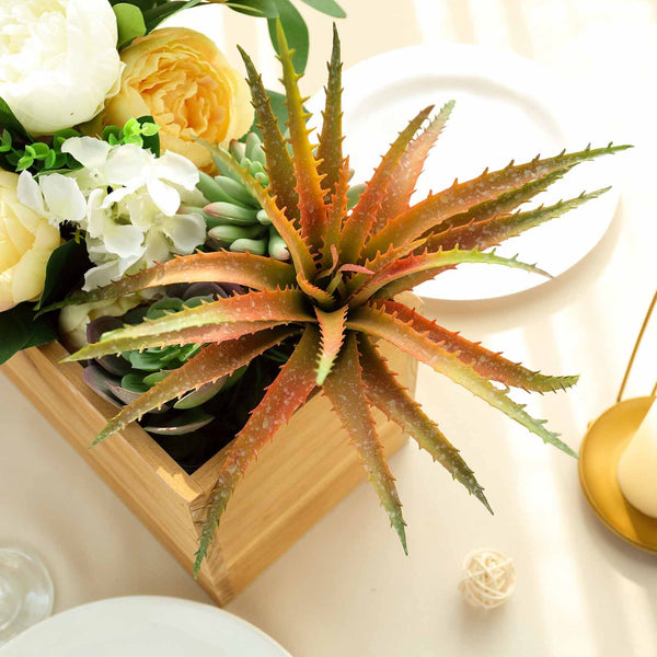 Set of 3 | 12" Multi Colored Artificial Succulent Plants