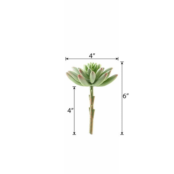 Set of 3 | Multi Colored Fake Succulents | 6" Spike Aeonium Decorative Artificial Plants
