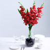 3 Bushes | 36inch Red Gladiolus Flower Spray, Long Stem Artificial Flowers