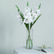 3 Bushes | 36inch White Gladiolus Flower Spray, Long Stem Artificial Flowers