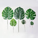6 Stems | Monstera Tropical Leaf, Artificial Leaves For Hawaiian Luau Party Decoration
