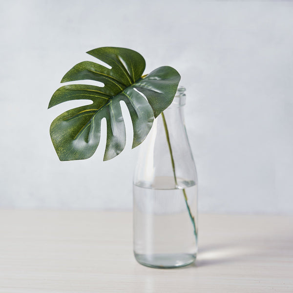 14 of 18: 6 Stems | Monstera Tropical Leaf, Artificial Leaves For Hawaiian Luau Party Decoration