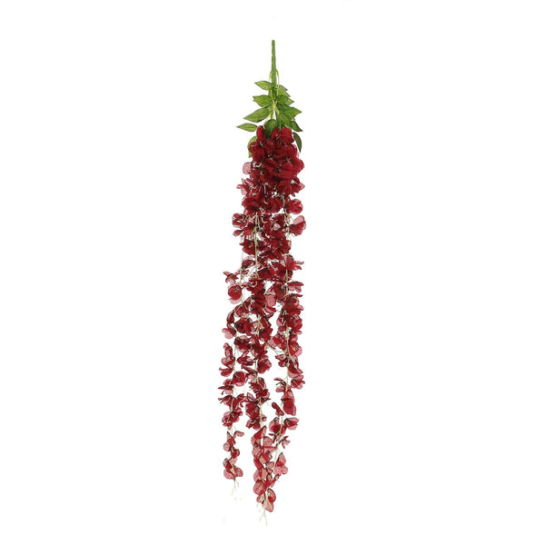 4 Ft | Wine | Artificial Wisteria Vine Hanging Garlands