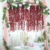 42" Wine Artificial Wisteria Vine - Silk Hanging Flower Garland