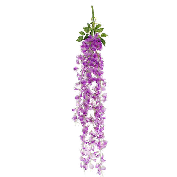 42" Lavender Artificial Wisteria Vine - Silk Hanging Flower Garland