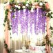 42" Lavender Artificial Wisteria Vine - Silk Hanging Flower Garland