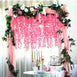 42" Pink Artificial Wisteria Vine - Silk Hanging Flower Garland