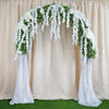 4 Ft White Artificial Wisteria Vine Hanging Garland