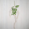 5 Bushes - 44" Artificial Wisteria Vine - Ratta Silk Hanging Flower Garland - Blush - Rose Gold
