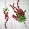 5 Bushes - 44" Artificial Wisteria Vine - Ratta Silk Hanging Flower Garland - Burgundy