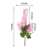 5 Bushes - 44" Artificial Wisteria Vine - Ratta Silk Hanging Flower Garland - Pink