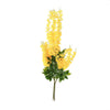 5 Bushes - 44" Artificial Wisteria Vine - Ratta Silk Hanging Flower Garland - Yellow