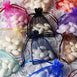 3"x4" Black Organza Jewellery Wedding Birthday Party Favor Gift Drawstring Pouches Bags - 10/pk